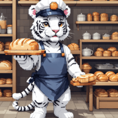 [LINEスタンプ] ホワイトタイガーの職業9