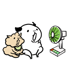 [LINEスタンプ] 夏のルモットちゃん