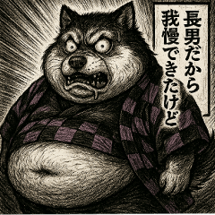 [LINEスタンプ] きもかわ犬 シベリアンハスキー