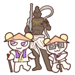 [LINEスタンプ] クマのお遍路さん