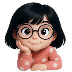 [LINEスタンプ] 感情豊かなメガネ女子 (NT)