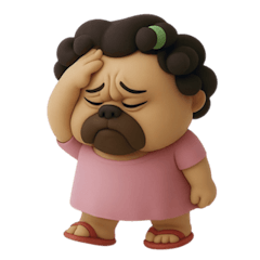 [LINEスタンプ] 怒りっぽいブルドッグママ (NT)