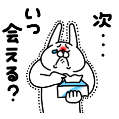 [LINEスタンプ] 全力うさぎ大好き編