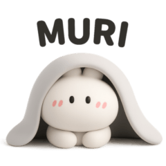 [LINEスタンプ] 3Dうさぎのきもち。〜やる気は捨てた〜