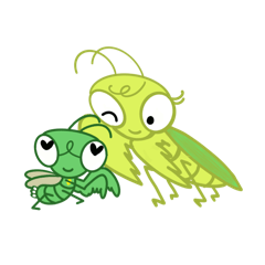 [LINEスタンプ] カマミとカマキチ