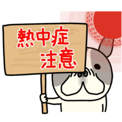 [LINEスタンプ] みんなのフレンチブルドッグ【夏】