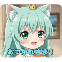 [LINEスタンプ] プレミアムみなみスタンプ(猫耳中心)40個