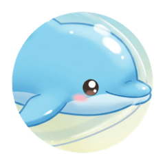 [LINEスタンプ] イルカクジラシャチプレミアムカプセルトイ