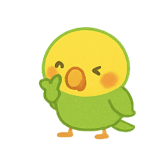 [LINEスタンプ] シンプルで伝わる、ゆるい日常インコ