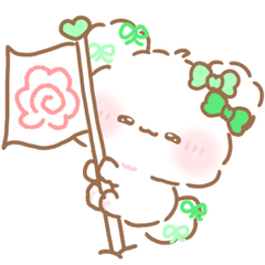 [LINEスタンプ] 写真に貼れる♡ふわきゅん【みどり】