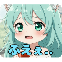 [LINEスタンプ] ちょっとびっくりみなみちゃんスタンプ