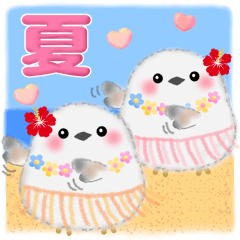 [LINEスタンプ] シマエナガさん♡夏