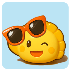 [LINEスタンプ] テカテカ餃子の夏スタンプ