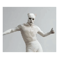 [LINEスタンプ] 踊る白い人 
