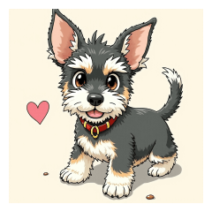 [LINEスタンプ] ペットのミニチュアシュナウザー