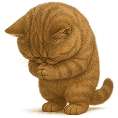 [LINEスタンプ] キモブサカワ16(エキゾチックショートヘア)