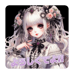 [LINEスタンプ] ゴスロリGIRL′S