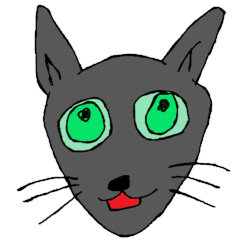 [LINEスタンプ] エメラルドグリーンアイの猫の日常会話