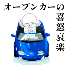 [LINEスタンプ] オープンカーの喜怒哀楽