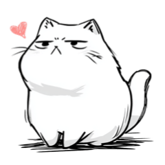 [LINEスタンプ] ポッチャリ猫 ゴロゴロ