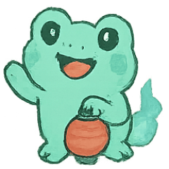 [LINEスタンプ] おばけカエル 提灯パレード