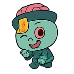 [LINEスタンプ] ぶきっちょキッズゾンビ ねんず