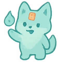 [LINEスタンプ] おばけキツネ 提灯パレード
