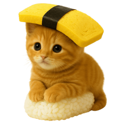 [LINEスタンプ] お寿司猫