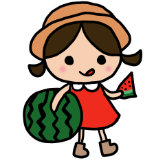 [LINEスタンプ] ぐりちゃんの夏