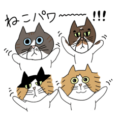 [LINEスタンプ] くわとろきゃっつ2