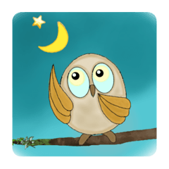 [LINEスタンプ] いつでも使える楽しいフクロウさん❤️