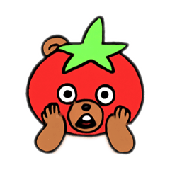 [LINEスタンプ] トマベアー(トマトになってクマったなー)