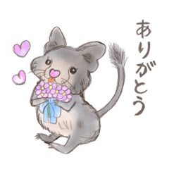 [LINEスタンプ] BPNのデグーとねこ