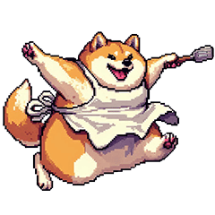 [LINEスタンプ] 主婦な太っちょ柴犬