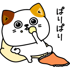 [LINEスタンプ] ねこ依存一年中使えるシンプル