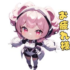 [LINEスタンプ] 完璧アンドロイド、かわいさ設計図どおり♪