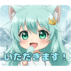 [LINEスタンプ] アイス大好きみなみちゃんスタンプ