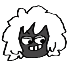 [LINEスタンプ] 黒色くんの顔スタンプ