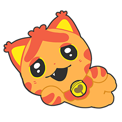 [LINEスタンプ] 火車のアカトラ