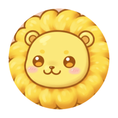[LINEスタンプ] 黄色いライオントラカプセルトイ