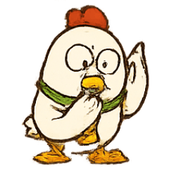 [LINEスタンプ] 幽界から来た鶏勇士アチョンの七月バトル