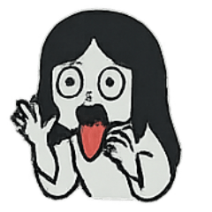 [LINEスタンプ] ゴシップ幽霊少女 ずいじの暴走月