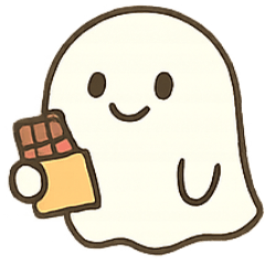 [LINEスタンプ] もちもちおばけの真夜中うろうろ