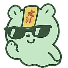 [LINEスタンプ] お札リス 幽霊行進
