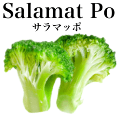[LINEスタンプ] みずみずしいブロッコリー【タガログ語】