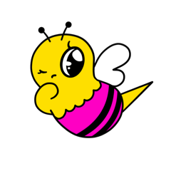 [LINEスタンプ] カラフルハニーズ