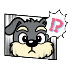 [LINEスタンプ] シュナウザーの日常.動くver...