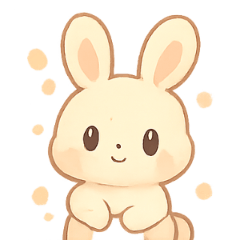 [LINEスタンプ] カラフルうさぎのちびキャラスタンプ