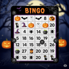 [LINEスタンプ] ハロウィンビンゴで遊ぼう！