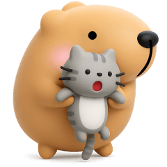 [LINEスタンプ] きゃぴばら3D